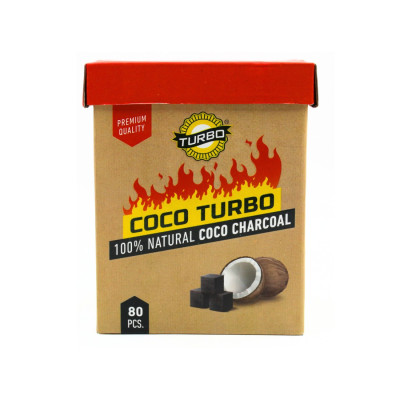 TURBO COCO CHARCOAL 80PCS BOX