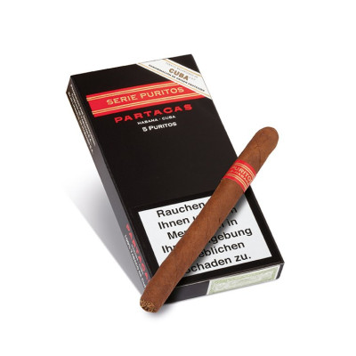 PARTAGAS HABANA CUBA 5 PURITOS CIGAR PACK OF 5