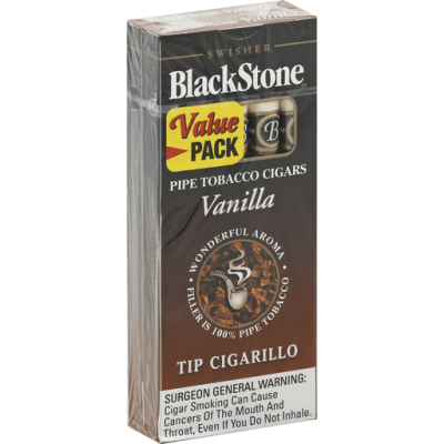 BLACK STONE VANILLA TIP CIGARILLOS PACK OF 5 CIGARS