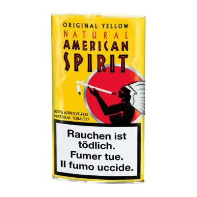 AMERICAN SPIRIT ORIGINAL YELLOW ROLLING TOBACCO 50G