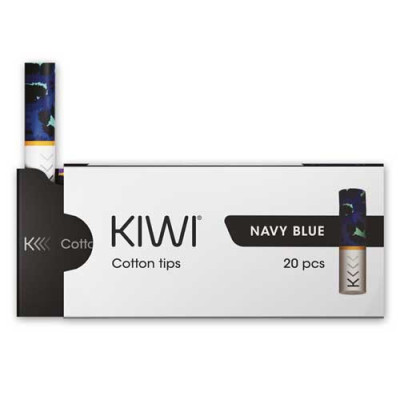 KIWI COTTON TIPS NAVY BLUE 20 PCS