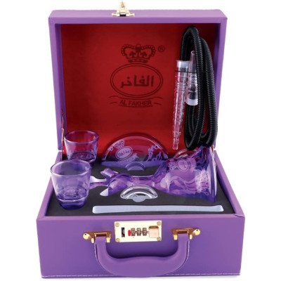 AL FAKHER GLASS HOOKAH PURPLE