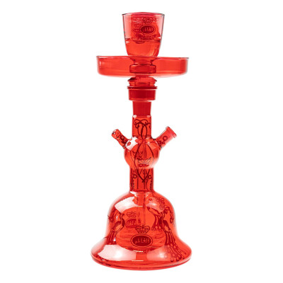 AL FAKHER GLASS HOOKAH RED