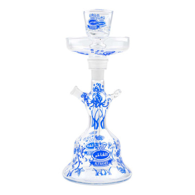 AL FAKHER GLASS HOOKAH LIGHT BLUE