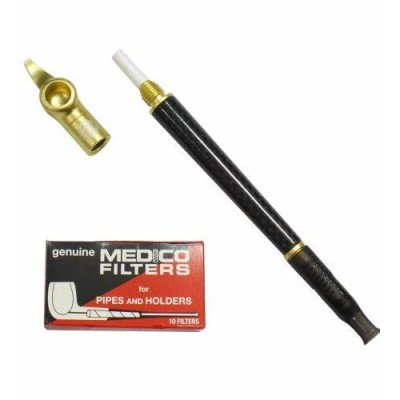 CARBON MEDWAKH PIPE DOUBLE FILTER