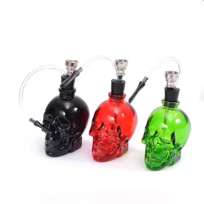 RUSSIAN STYLE ACRYLIC GHOST SKULL HEAD HOOKAH MINI SHISHA