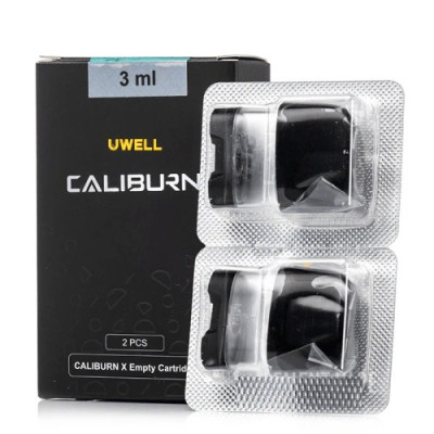 CALIBURN X EMPTY CARTRIDGE POD 3ML PACK OF 2