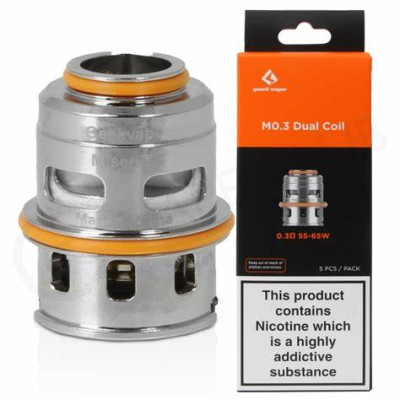 GEEK VAPES DUAL COIL M 0.3 COIL PACK OF 5