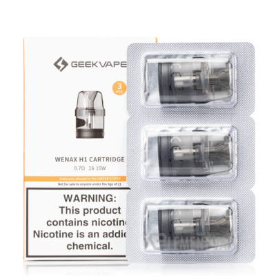 GEEK VAPE WENAX H1 CARTRIDGE 2.5ML 0.7OHM 3POD