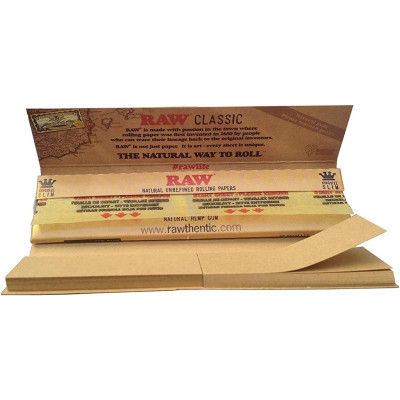 RAW KING SIZE SLIM ROLLING PAPER+FILTER TIPS