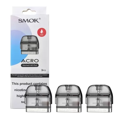 SMOK ACRO MESHED POD 2ML 0.8OHM 3PCS