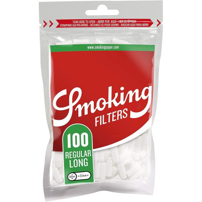 SMOKING REGULAR LONG SIZE CIGARETTE FILTERS 120 22 x 8 mm