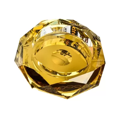 ASHTRAY CRYSTAL BROWN