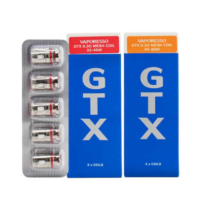 VAPORESSO GTX MESH 0.2/0.3 OHM COILS PACK OF 5