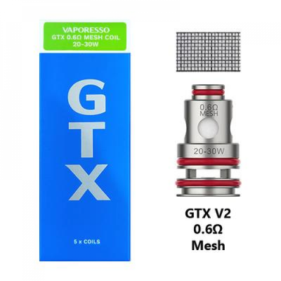 VAPORESSO GTX MESH 0.6 OHM PACK OF 5