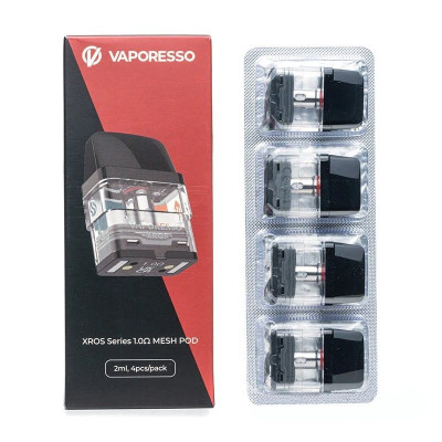 VAPORESSO XROS SERIES MESH 1.0 OHM POD 2ML 4PCS