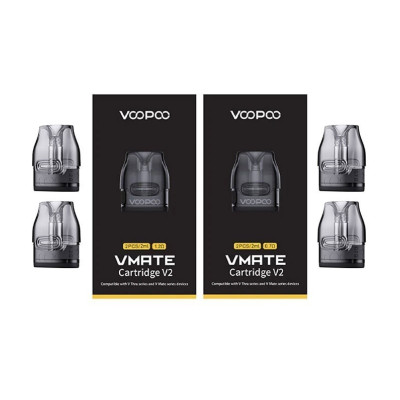 VOOPOO VMATE CARTRIDGE V2 3ML 0.7/1.2 OHM PACK OF 2