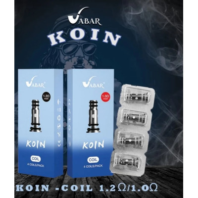 VABAR KOIN MESH 1.0/1.2 OHM COILS PACK OF 4